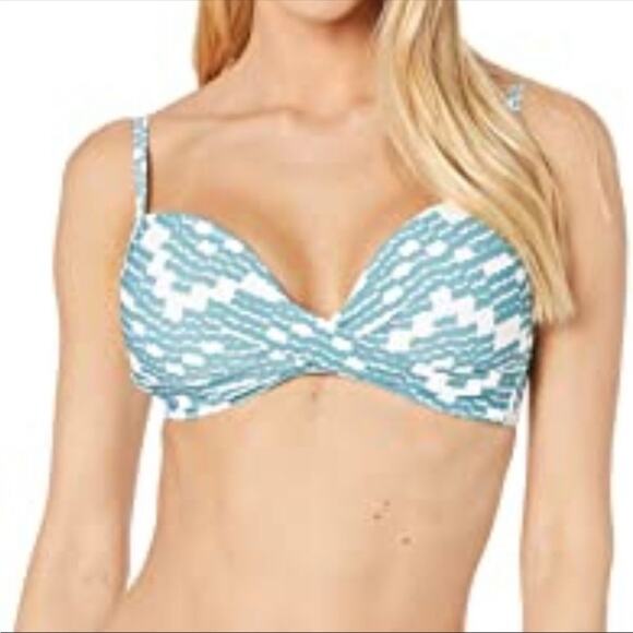 NWT Kate Spade Harbor Fog Two Piece Swimsuit - Picture 2 of 9